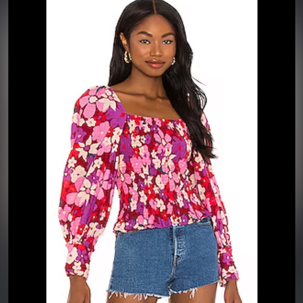 Free People Ariana Printed Top
